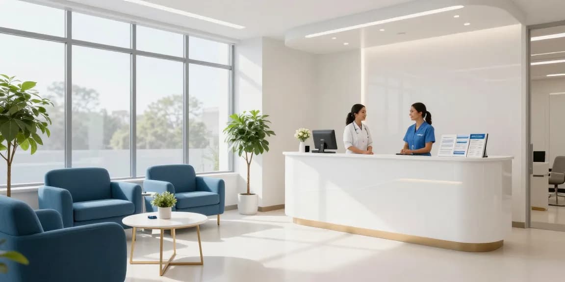 Best hair transplant Turkey clinic reception area, showcasing patient care and professional healthcare services.