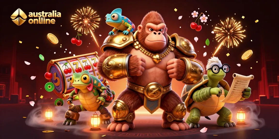 Engage with exciting australia online casinos featuring vibrant characters and game elements.