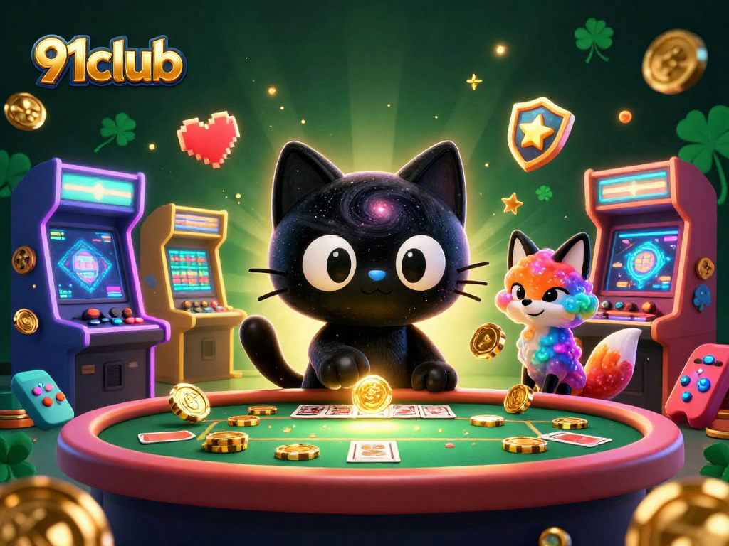 Engage in thrilling 91club games with vibrant colors and dynamic casino elements