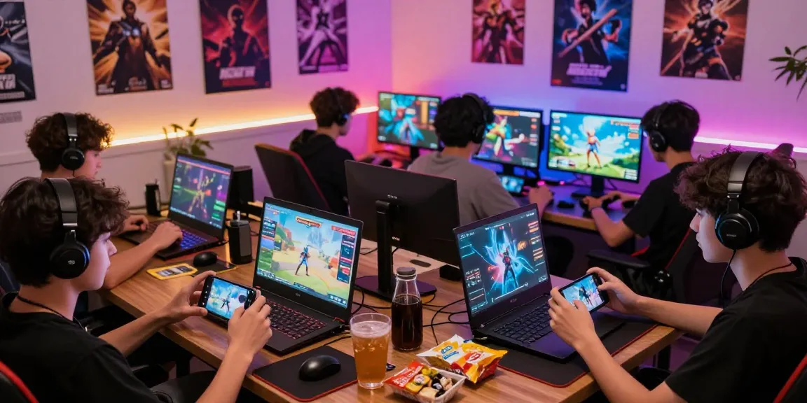 Exciting hentaigame scene with players enjoying immersive adult games in a cozy setting.