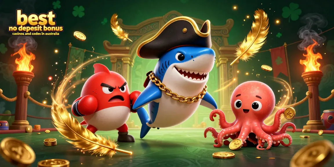 Discover top offers at the best no deposit bonus casinos and codes in Australia with engaging cartoon characters.